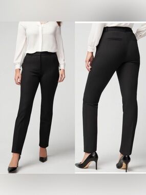 White House Black Market The Slim Ankle Comfort Stretch Pant Black Size 6